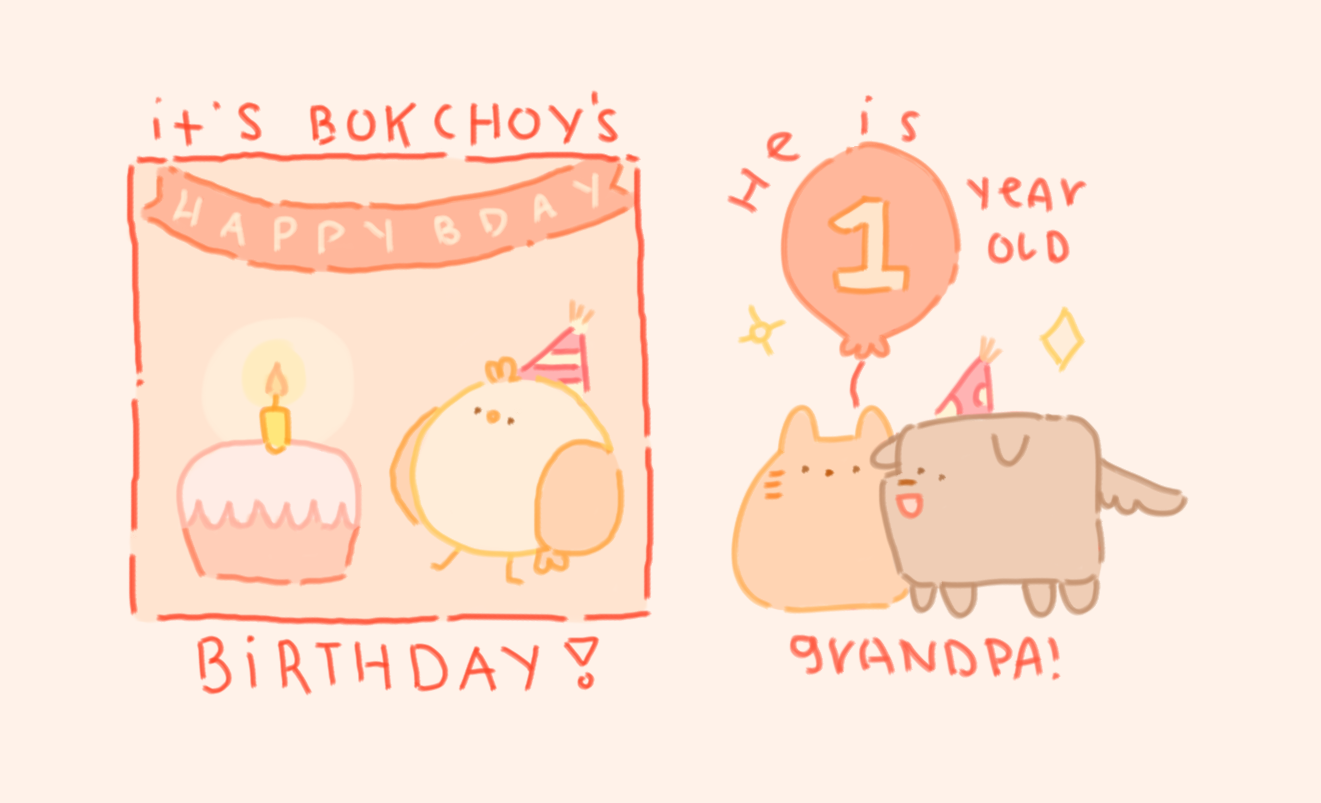 Bok Choy's First Birthday Comic