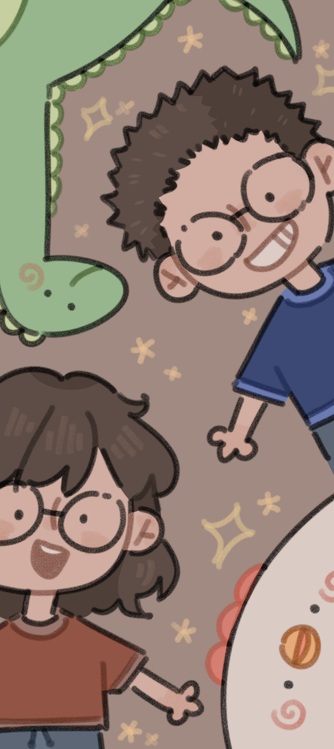 Me and My Boyfriend with a Dinosaur and Bok Choy