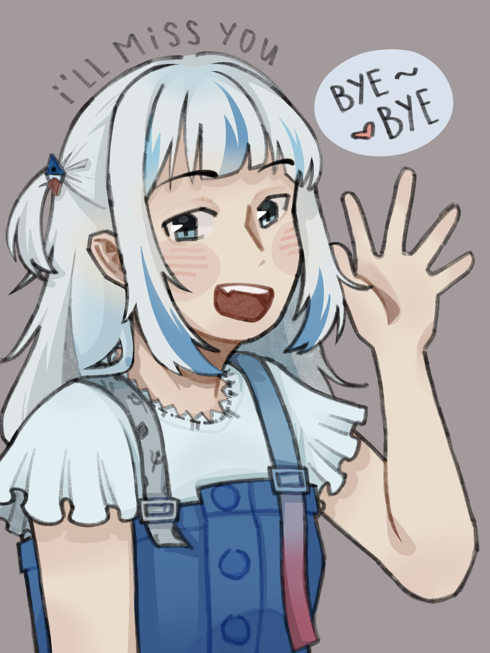 Illustration of HoloMyth's Gawr Gura