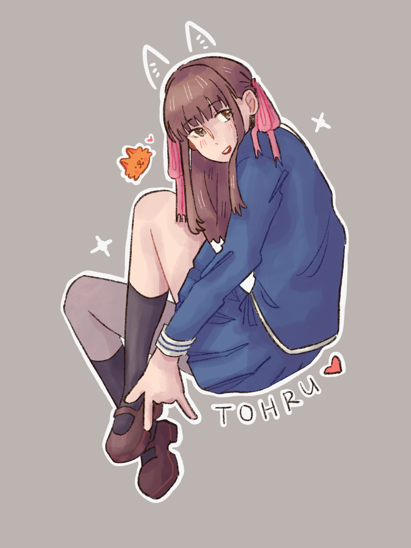 Full body of Tohru Honda from Fruits Basket